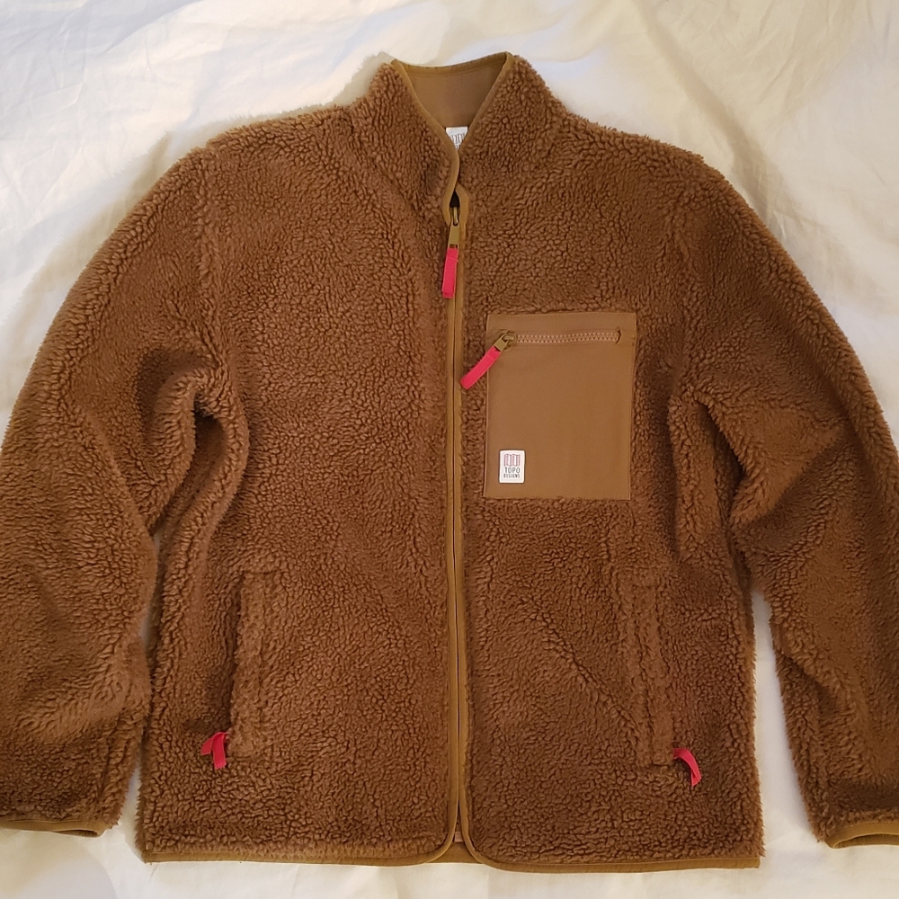 Topo Designs Reversible Fleece Sherpa Jacket Size Large